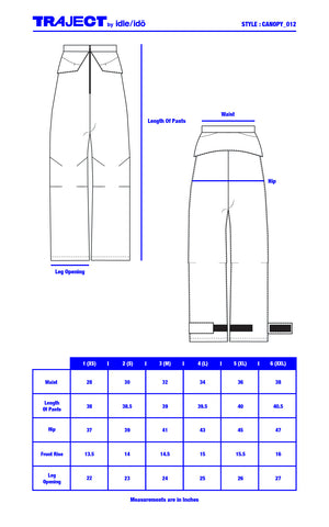 1. "CANOPY" 4 Way Stretch Parachute Pants